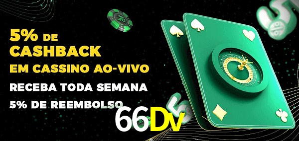 Promoções do cassino ao Vivo 66Dv